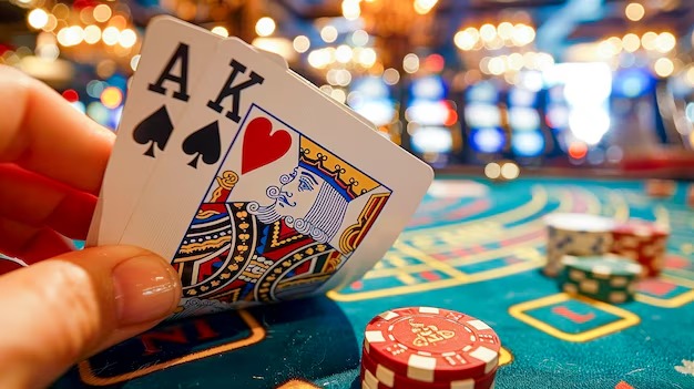 Dealer guidance on rules and multiplier mechanics Dealer explaining Caishen Wins rules and fortune multiplier system